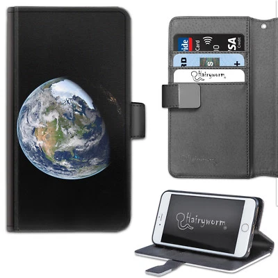 Planet Earth Phone Case;PU Leather Wallet Flip Case;Cover For Samsung;Apple - Image 1 of 4