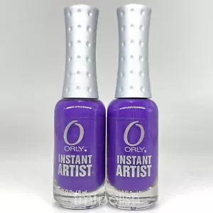 2 Brand New Orly Instant Artist Nail Polish - Dark Purple - 0.3 fl oz each - Picture 1 of 3