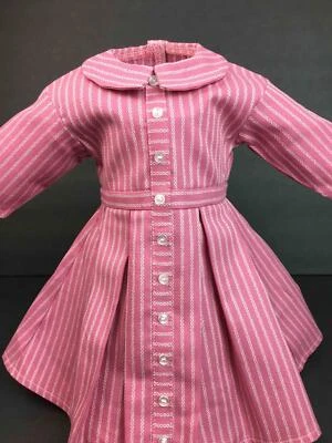 American Girl Addy Meet 18" doll Dress~Pink Pleasant Company 1993 tag~Historical - Image 1 of 4
