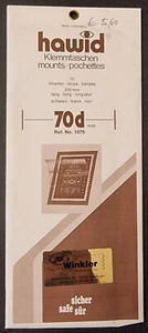 Hawid Stamp Mounts Various Black 70mmx210 Top Opening FULL pack - Picture 1 of 1