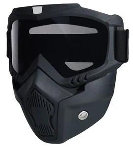 Paintball Mask Anti Fog Full Face Tactical Mask Goggles Detachable forMotorcycle - Picture 1 of 8