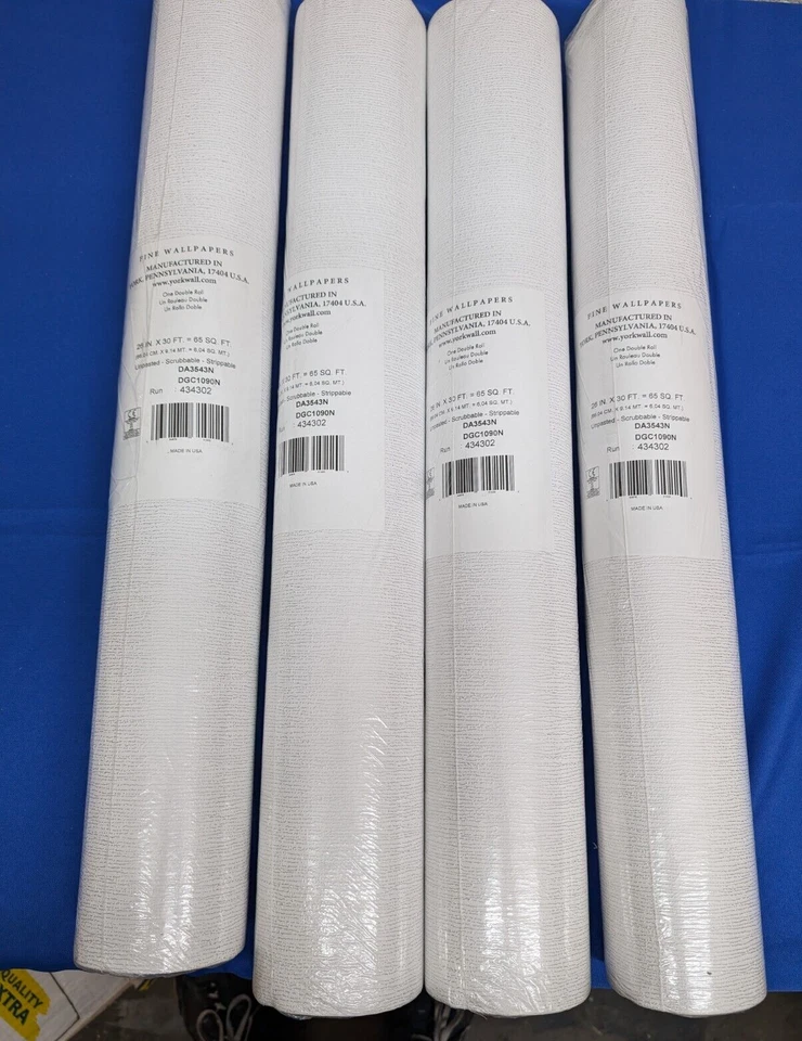Papel pintado 4 rollos de Yorkwall DA3543N cristal 26" x 30' 65 pies cuadrados Foto 1 de 4
