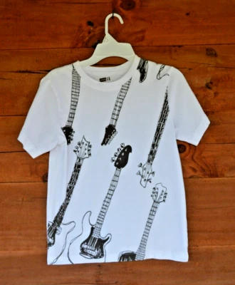 CAMISETA GUITARRA MANGA CORTA BOY'S CRAZY 8 TALLA PEQUEÑA 5-6 ARTÍCULO #633 Foto 1 de 3