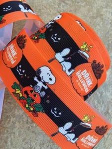 weißer HUND Halloween 1,5" Ripsband das Angebot gilt für 13 Yards Rolle - Bild 1 von 1