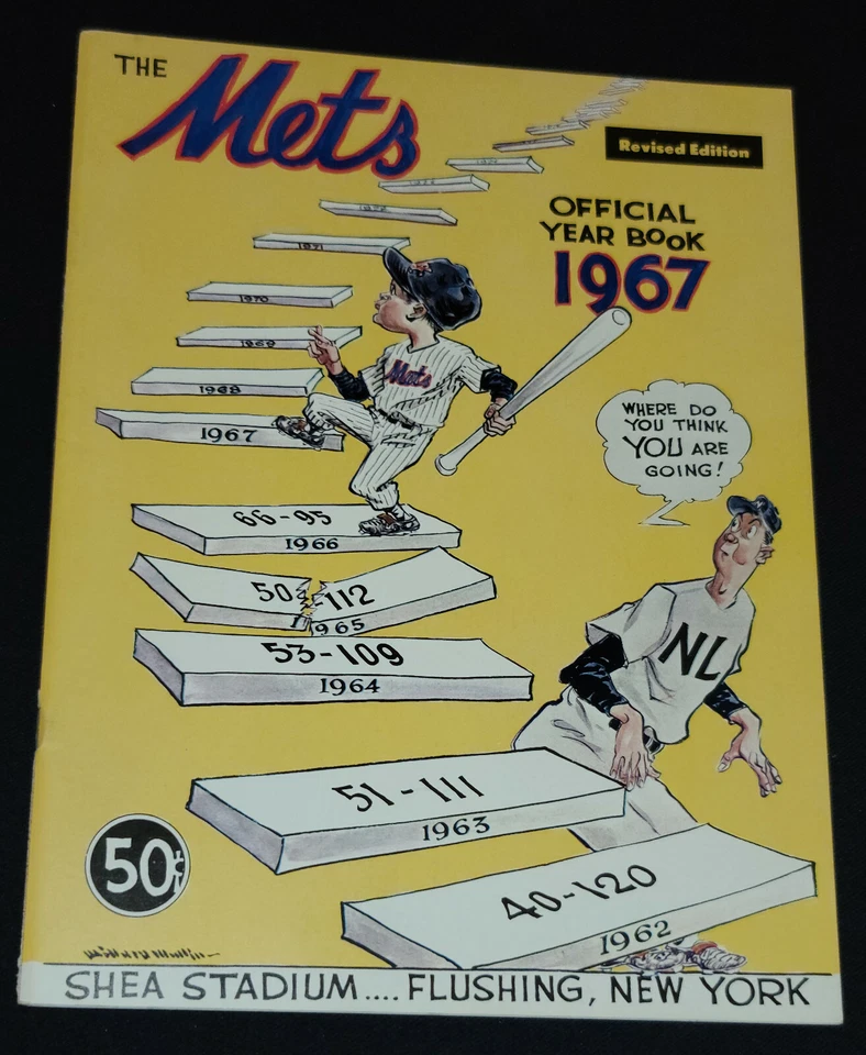 1967 - NEW YORK METS - MLB - OFFICIAL YEARBOOK - ORIGINAL - Image 1 of 4