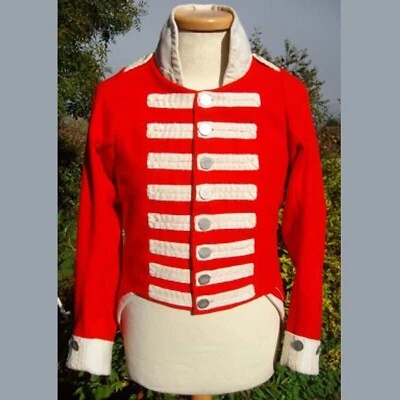 Nueva Chaqueta Napoleónica Hombres Militar 1812th India Occidental Regimiento de Lana Roja Envío Rápido Foto 1 de 4