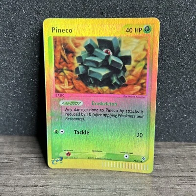 Pineco 71/97 Reverse Holo EX Dragon Pokemon Card E Series - Image 1 of 4