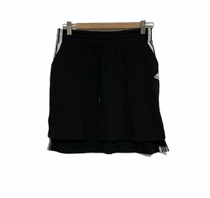 Women's Adidas Pique Polo Material Hi Low Skirt w/ Pockets in Black Sample Sz S - Picture 1 of 4