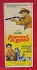 PAYMENT IN BLOOD ORIGINAL 1967 DAYBILL CINEMA FILM POSTER Edd Byrnes 60's NICE