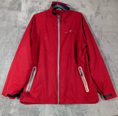 Chaqueta Sperry Top Sider Para Hombre L Impermeable Cortavientos Forrada Roja Foto 1 de 4