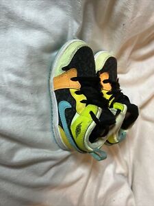 Toddler Nike Jordan 1 Mid SE Basketball Shoes ‘Clover’ BQ6933 037 - Size 9C