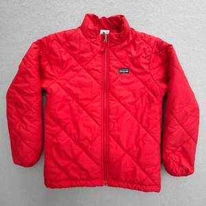Patagonia Jacke Jungen Medium 10 rot gesteppt wattiert Mantel Jugend Ski Schnee Winter - Bild 1 von 9