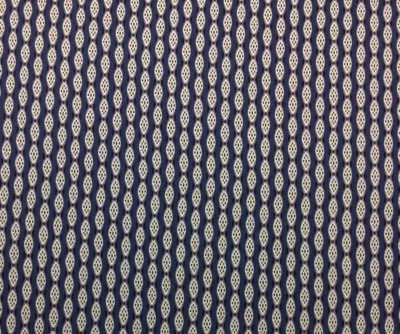 BALLARD DESIGN BRIA BLUE IVORY IKAT MULTIPURPOSE DRAPERY FABRIC BY YARD 56" W - Image 1 of 4