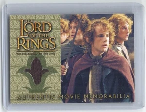 2002 LOTR El Señor de los Anillos FOTR Fellowship Pippin's Travel Capa Tarjeta de Disfraz - Imagen 1 de 2
