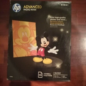 Papier fotograficzny HP Advanced 8,5 x 11 cali błyszczący 96 arkuszy uniwersalny papier atramentowy Q7854A - Zdjęcie 1 z 4