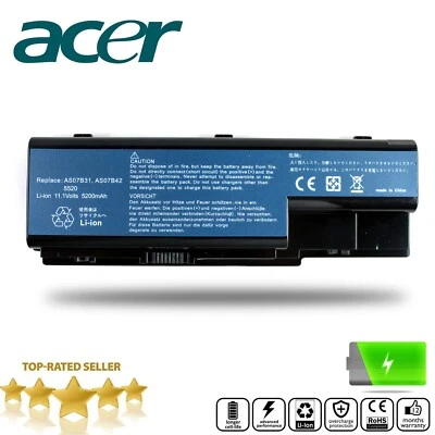 Genuine AS07B72 AS07B31 For Acer 5930 5930G 5920 5920G 8730ZG 8930G 6930 Battery - Image 1 of 4