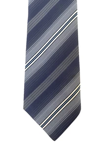 Vintage Tootal tie grey stripes Vintage circa 1980s 1990s - Picture 1 of 3