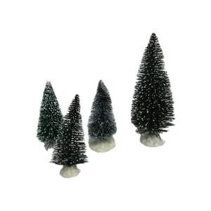 Lote de 4 árboles surtidos Department 56 / Lemax - Imagen 1 de 2