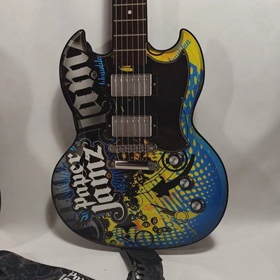Paper Jamz Guitar With Strap WowWee Tested Works See Photos  - Image 1 of 4