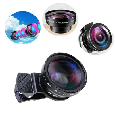 Get Creative with 15X Macro & 0 45X Wide Angle Lens Kit for Your Smartphone - Image 1 of 4