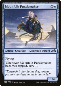 MTG Magic NEO Kamigawa Neon Dynasty - 1x EN NM 068 C Moonfolk Puzzlemaker - Picture 1 of 1