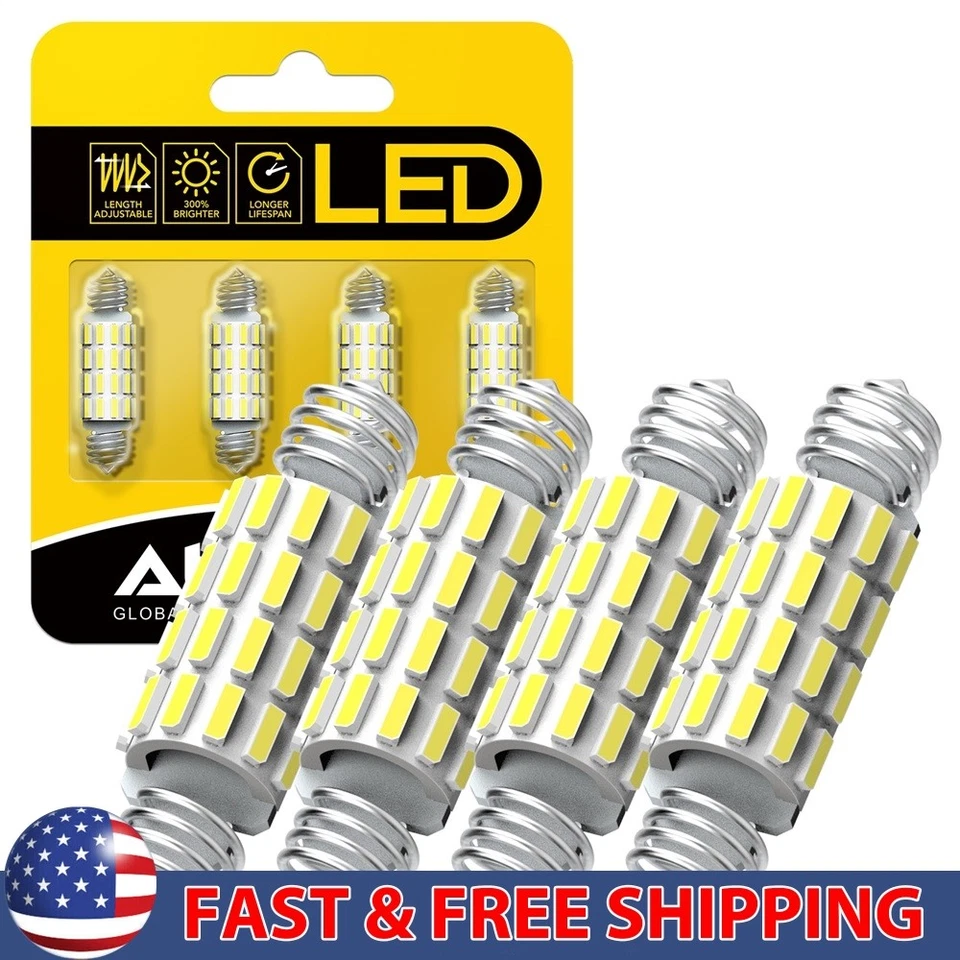 Kit de 4 bombillas LED interiores maletero coche domo mapa matrícula 6500K Foto 1 de 4