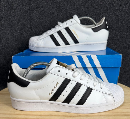 Adidas Superstar Originals 'Bianco Nero' Classic EG4958 Uomo Taglie 9 5