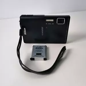Nikon Coolpix S100 nero 16 megapixel fotocamera digitale touch screen e batteria - Foto 1 di 8