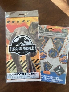 JURASSIC WORLD Birthday Party 7-Piece Decorating Kit & Table Cover - Picture 1 of 15
