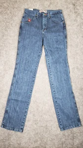 Vintage Wrangler PBR Jeans Womens 31x36 Dark Wash Bootcut 28PBRAS Slim Fit - Picture 1 of 12