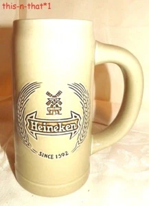 Vintage großer Steinzeug Heineken Bierkrug - Bild 1 von 3