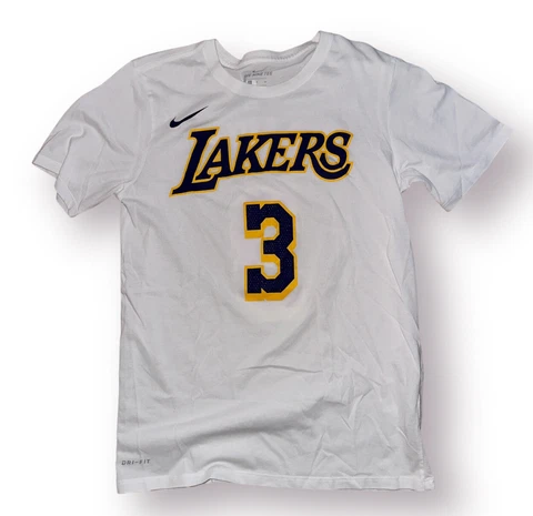 Nike Anthony Davis Los Angeles Lakers White Jersey T-Shirt - Size S (Pre-Owned) Cover