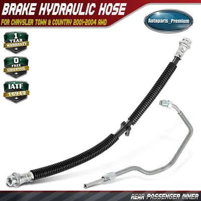 Rear Right Inner Brake Hydraulic Hose for Chrysler Town & Country 2001-2004 AWD - Image 1 of 4