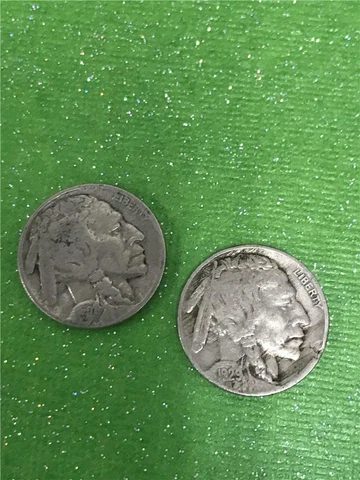1928-29 Set of 2 Buffalo Nickels **FREE SHIPPING** Cover
