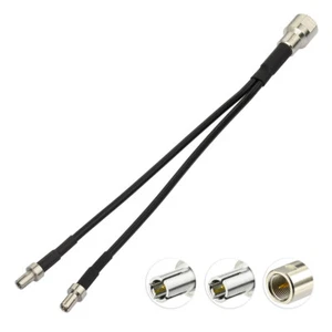 TS9 4G LTE External Antenna Splitter Cable for Huawei E5577 E5577c4G LTE Hotspot - Picture 1 of 5