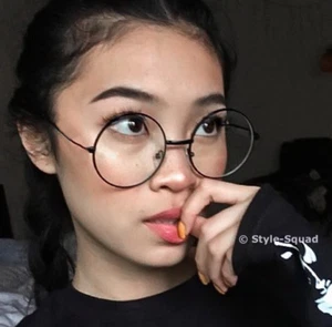 Retro Retro Redondo Metal Aviador Lente Transparente BOHO Lennon Mujeres Gafas Marcos 2306 M - Imagen 1 de 9
