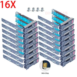X16 651314-001 For HP G8 Gen8 Caddy 3.5" LFF SAS SATA HDD Tray 651320-001 DL380p - Afbeelding 1 van 8