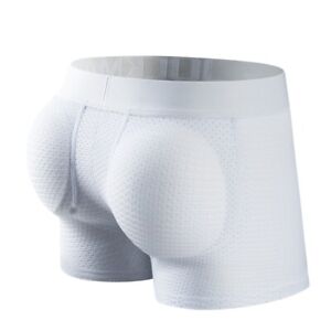  Sexy Men's Padded Underwear Mesh Boxer Buttocks Lifter Butt Push Up Underpants