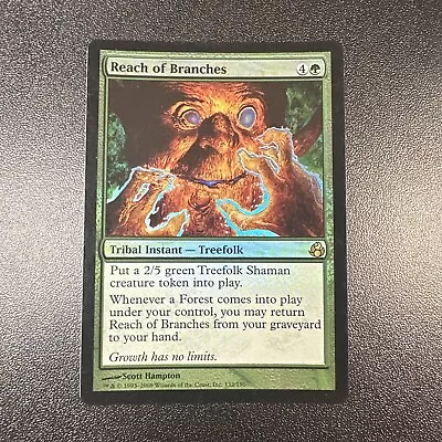 Magic the Gathering MTG Reach of Branches 132/150 Morningtide Foil Rare LP JL - Image 1 of 2