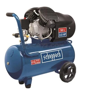 COMPRESSORE ARIA 50LT LUBRIFICATO PORTATILE BICILINDRICO V 8BAR SCHEPPACH HC52DC - Picture 1 of 7