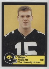 1989 Iowa Hawkeyes Team Issue Brian Wise