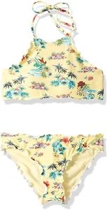 Hobie Girls' 246519 High Neck Bikini Top and Hipster Bottom Swim Set Size 7 - Picture 1 of 2