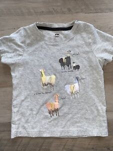 Boys Tea Collection Short Gray sleeve  3t Llama T-shirt 3 Years Ciao Hola