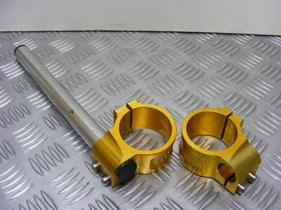 Abrazadera derecha e izquierda ZX10R dorada ZX1000C Kawasaki 2004-2005 A664 Foto 1 de 4
