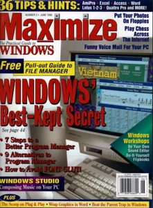 Maximize Windows Magazine No.2 June 1995 Windows Best Kept Secrets NM - Bild 1 von 2