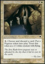 MTG magic cards 1x x1 Light Play, English Pegasus Refuge Tempest