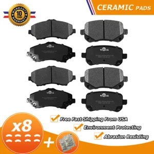 Pastillas de freno de cerámica delanteras y traseras para Town Country Grand Caravan Journey Routan - Imagen 1 de 7