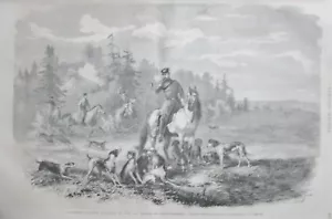RUSSIE EMPEREUR ALEXANDRE II CHASSE aux LOUPS GRAVURE L UNIVERS ILLUSTRE de 1866 - Bild 1 von 2