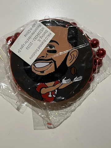 TAMPA BAY BUCCANEERS MIKE EVANS MARDI GRAS BEADS NECKLACE Cover