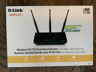 D-Link AC750 Dual Band Ethernet Wireless Router - Image 1 of 3
